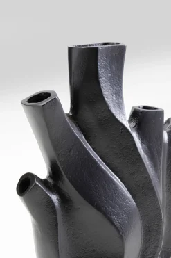 Wazon Do Salonu Czarny Z Aluminium 19x25 Cm