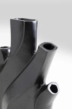 Wazon Do Salonu Czarny Z Aluminium 19x25 Cm