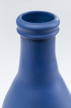 Wazon Duży Wysoki Niebieski Szkło Z Recyklingu Ø25x75 Cm
