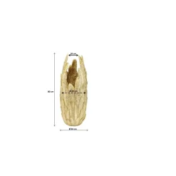 Wazon Feathers Ø34x80 Cm Złoty