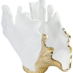 Wazon Gingo Elegance 45x32 Cm Biało-złoty
