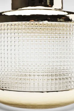 Wazon LA Noble ∅20x19 Cm Transparentno-złoty