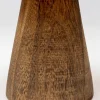 Wazon Mały Brązowy Szkło I Drewno Paulownia Ø16x21 Cm