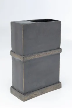 Wazon Paro 17x26 Cm Aluminium Ciemnobrązowy