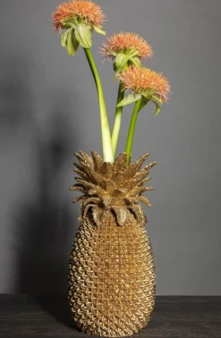 Wazon Pineapple 25x50 Cm Złoty