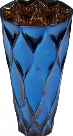 Wazon Rhomb 15x30 Cm Niebieski