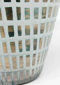 Wazon Square ∅23x41 Cm Niebieski