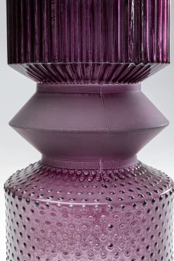 Wazon Szklany Różowy Ø18x36 Cm