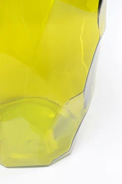 Wazon Wysoki Ze Szkła Z Recyklingu Zielony 27x75 Cm