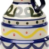 Wazon Z Ceramiki Boho Kolorowe Wzory Ø13x25 Cm