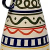 Wazon Z Ceramiki Boho Kolorowe Wzory Ø17x48 Cm