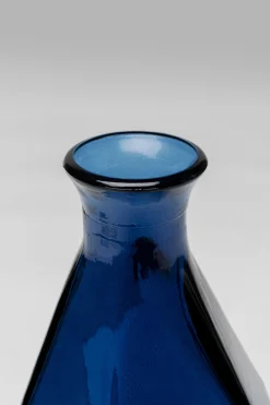 Wazon Ze Szkła Z Recyklingu Niebieski 13x31 Cm