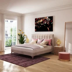 Wezgłowie Benito Star 180x110 Cm Kremowe