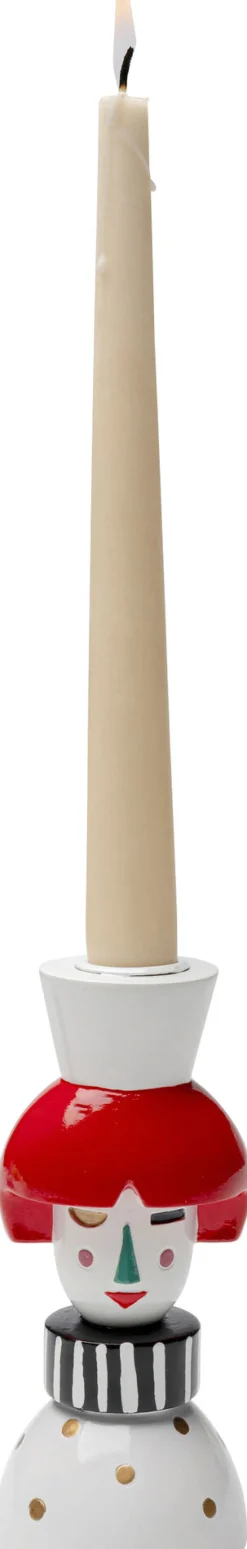 Świecznik Kolorowy Dama Na świecę Stożkową 16 Cm