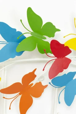 Wieszak ścienny Colorful Butterflies 79x31 Cm Kolorowy