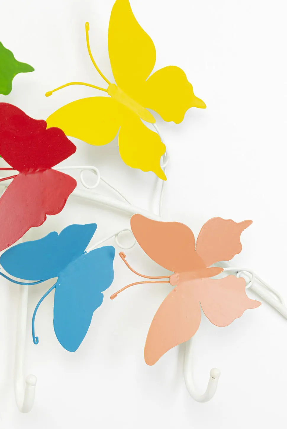 Wieszak ścienny Colorful Butterflies 79x31 Cm Kolorowy