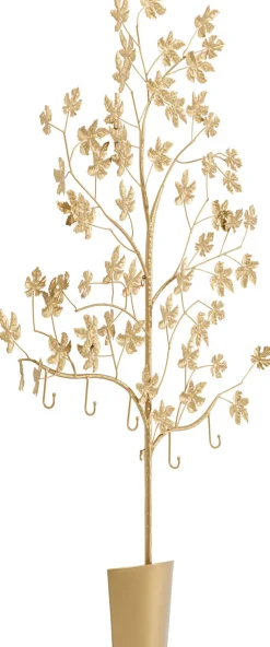Wieszak ścienny Leafline 93x158 Cm Złoty