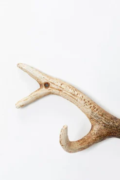 Wieszak ścienny Stalowy Naturalny Poroże 35 Cm