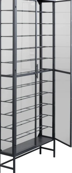Witryna Na Wina Loft 2-drzwiowa Stal I Szkło 75x180 Cm
