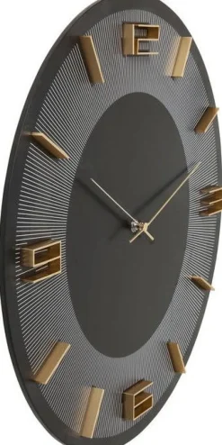 Zegar ścienny Leonardo Ø49 Cm Czarno-złoty
