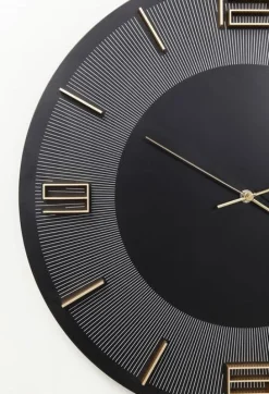 Zegar ścienny Leonardo Ø49 Cm Czarno-złoty