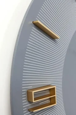 Zegar ścienny Leonardo Ø49 Cm Szaro-złoty