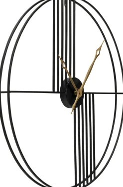 Zegar ścienny Strings Ø60 Cm Czarny