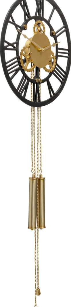 Zegar Clockwork 46x126 Cm Czarno-złoty