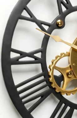Zegar Clockwork 46x126 Cm Czarno-złoty