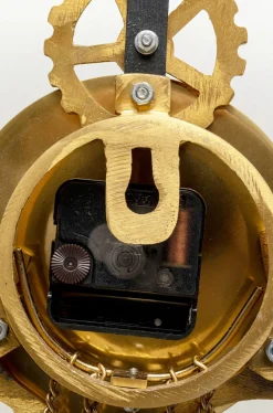 Zegar Clockwork 46x126 Cm Czarno-złoty