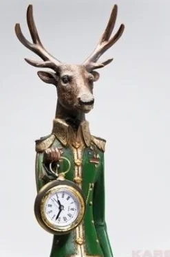 Zegar Stołowy Gentleman Deer 14x72 Cm Kolorowy
