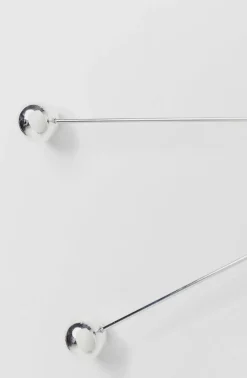 Zegar Wiszący Like Umbrella Balls Ø60 Cm Srebrny