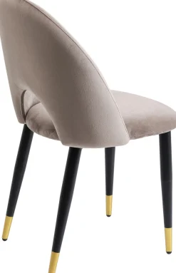 Zestaw Dwóch Krzeseł Iris Velvet 49x84 Cm Taupe