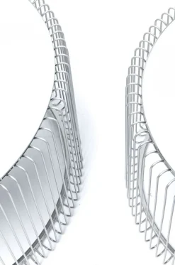 Zestaw Dwóch Stolików Kawowych Wire Srebrne