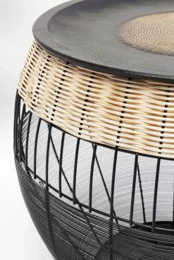 Zestaw Dwóch Stolików Kawowych African Drums Czarne