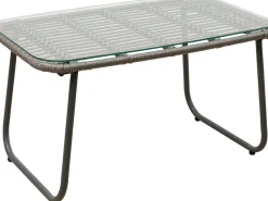 Zestaw Ogrodowy 4-elementowy Sofa, 2 Fotele I Stolik Kawowy