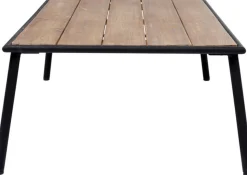 Zestaw Ogrodowy Szaro-naturalny 4-set Sofa, Stolik I 2 Fotele