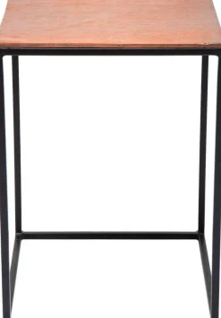 Zestaw Trzech Stolików Kawowych Loft Square Aluminum Kolorowe