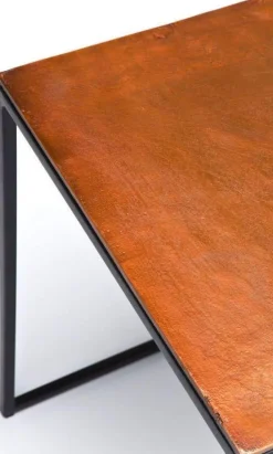 Zestaw Trzech Stolików Kawowych Loft Square Aluminum Kolorowe